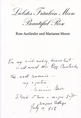 Liebstes Fräulein Moore – Beautiful Rose