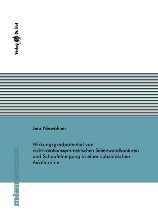 Wirkungsgradpotential von nicht-rotationssymmetrischen Seitenwandkonturen und Schaufelneigung in einer subsonischen Axialturbine