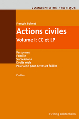 Commentaire pratique Actions civiles - Bohnet, François; Christinat, Rachel