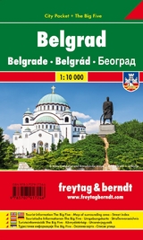Belgrad, Stadtplan 1:10.000, City Pocket + The Big Five - Freytag-Berndt und Artaria KG