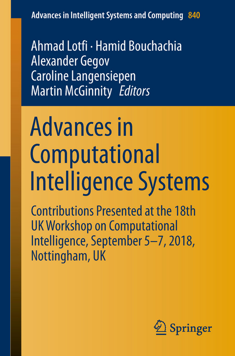 Advances in Computational Intelligence Systems - 
