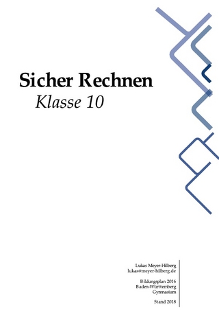 Sicher Rechnen / Sicher Rechnen - Klasse 10