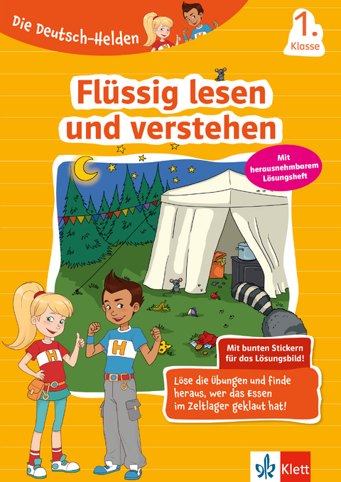 Klett Die Deutsch-Helden: Fl&uuml;ssig lesen und verstehen 1. Klasse