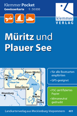 Klemmer Pocket Gew&auml;sserkarte M&uuml;ritz und Plauer See