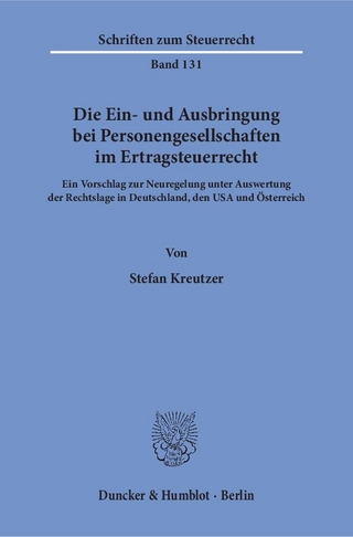 Die Ein- und Ausbringung bei Personengesellschaften im Ertragsteuerrecht.