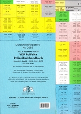 D&uuml;rckheimRegister&reg; PolFHa- Polizei-Fach-Handbuch VDP, D&uuml;rckheimRegister&reg; mit Gesetzen und Paragrafen - Christina Biller, Michael Reo
