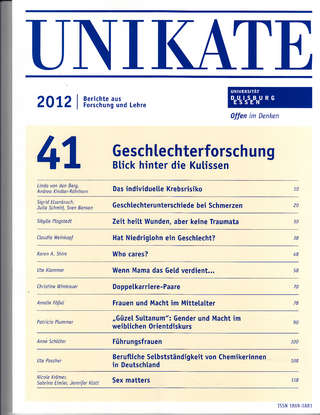 Unikate 41: Geschlechterforschung