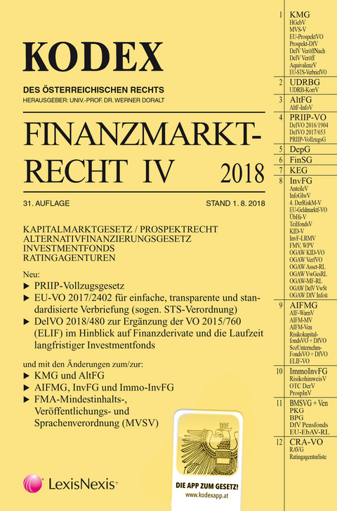 KODEX Finanzmarktrecht Band IV 2018 - 