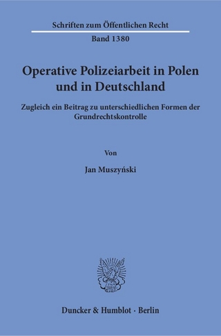 Operative Polizeiarbeit in Polen und in Deutschland.
