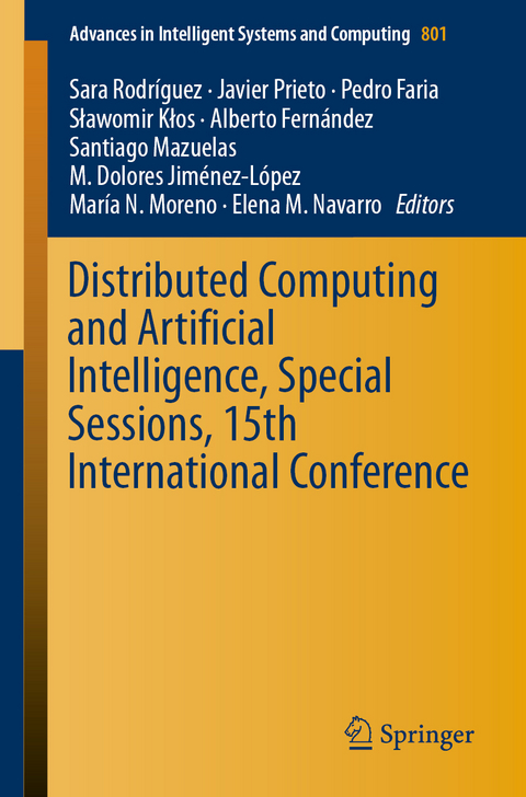 Distributed Computing and Artificial Intelligence, Special Sessions, 15th International Conference - 