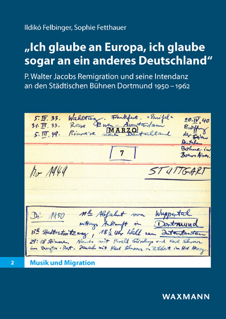 &bdquo;Ich glaube an Europa, ich glaube sogar an ein anderes Deutschland&ldquo; - Ildik&oacute; Felbinger, Sophie Fetthauer