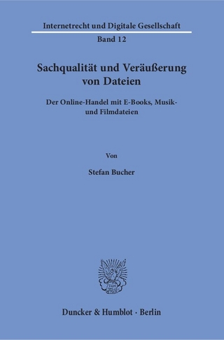 Sachqualität und Veräußerung von Dateien.