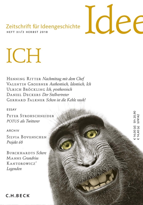 Zeitschrift f&uuml;r Ideengeschichte Heft XII/3 Herbst 2018 - 