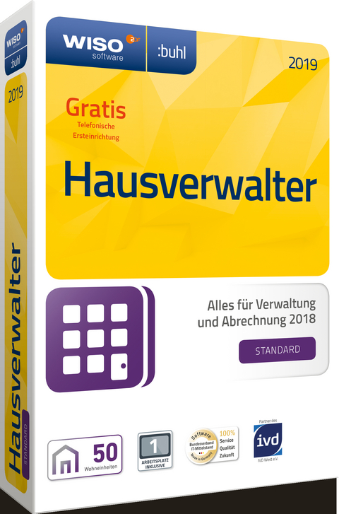 WISO Hausverwalter 2019 Standard, 1 CD-ROM