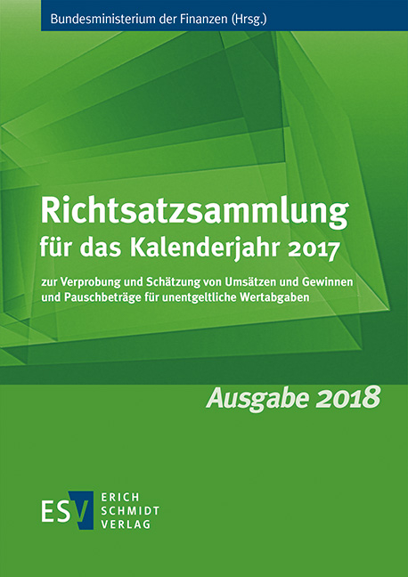 Richtsatzsammlung f&uuml;r das Kalenderjahr 2017