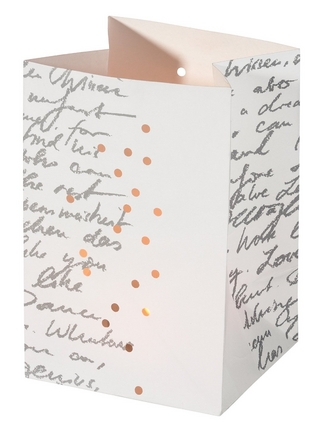 Lichttüten Schrift (VE 10)