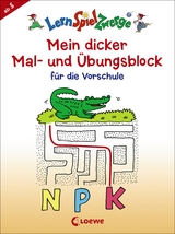 LernSpielZwerge - Mein dicker Mal- und &Uuml;bungsblock f&uuml;r die Vorschule