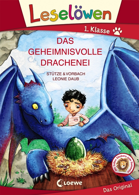 Lesel&ouml;wen 1. Klasse - Das geheimnisvolle Drachenei (Gro&szlig;buchstabenausgabe) -  St&uuml;tze &  Vorbach