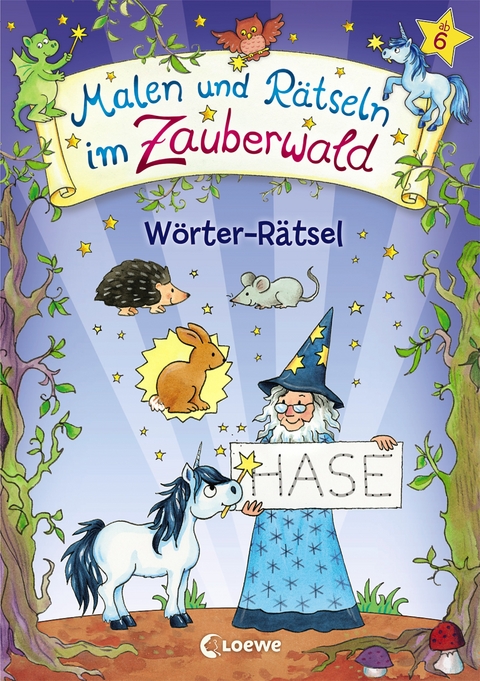 Malen und R&auml;tseln im Zauberwald - W&ouml;rter-R&auml;tsel