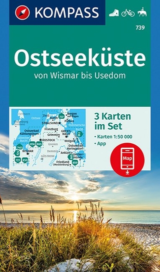 KOMPASS Wanderkarte Ostseeküste von Wismar bis Usedom