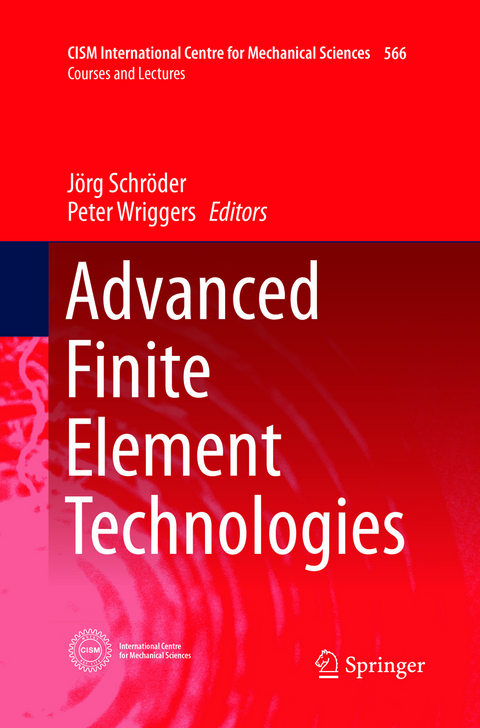 Advanced Finite Element Technologies - 