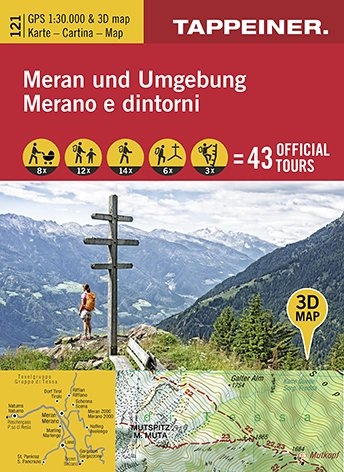 Wanderkarte Meran und Umgebung