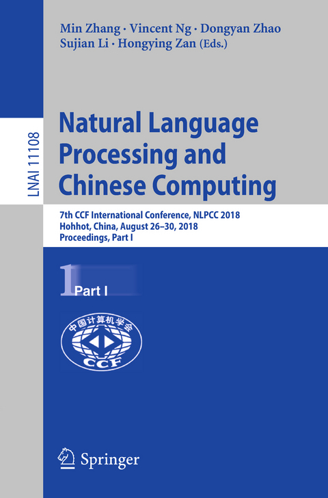 Natural Language Processing and Chinese Computing - 