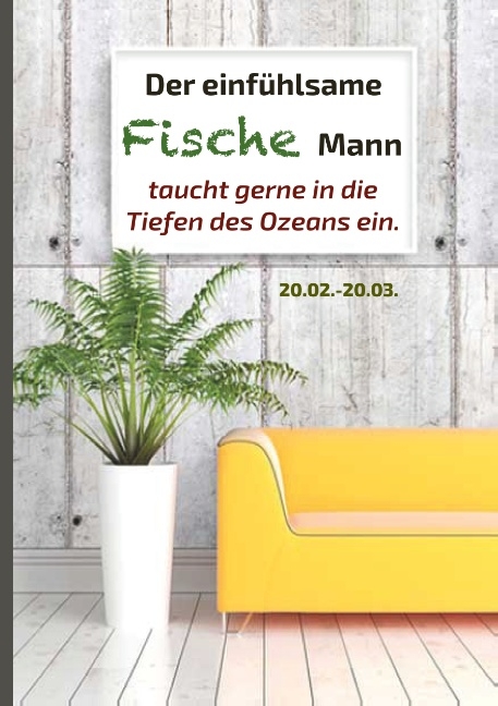 Der einf&uuml;hlsame Fische Mann taucht gerne in die Tiefen des Ozeans ein - Silvia Kaufer