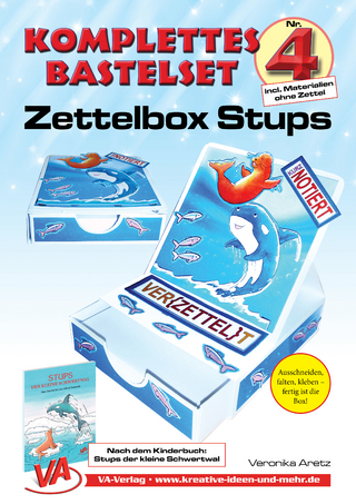 Bastelset Zettelbox Stups - für Kinder, leicht zu basteln, Hingucker ideal für den Schreibtisch