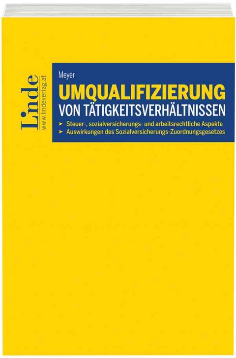 Umqualifizierung von T&auml;tigkeitsverh&auml;ltnissen - Alice Meyer