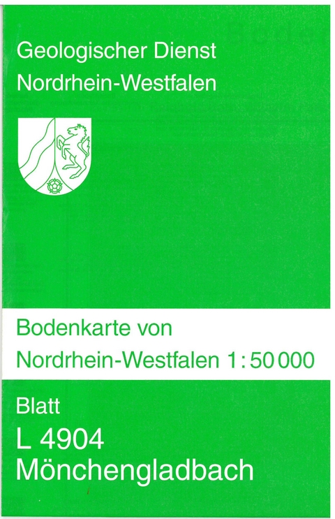Bodenkarten von Nordrhein-Westfalen 1:50000 / M&ouml;nchengladbach - Reinold Roth, Wilhelm Paas
