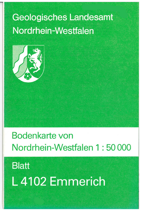 Bodenkarten von Nordrhein-Westfalen 1:50000 / Emmerich - Wilhelm Paas