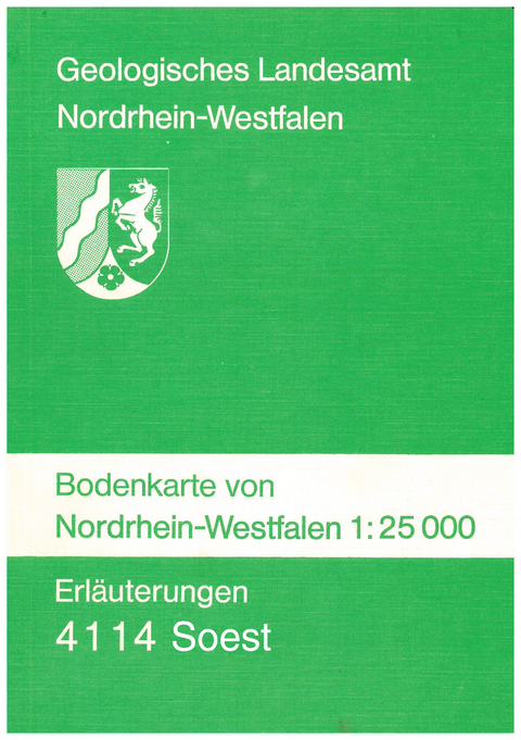 Bodenkarten von Nordrhein-Westfalen 1:25000 / Soest - Hubert Wichtmann