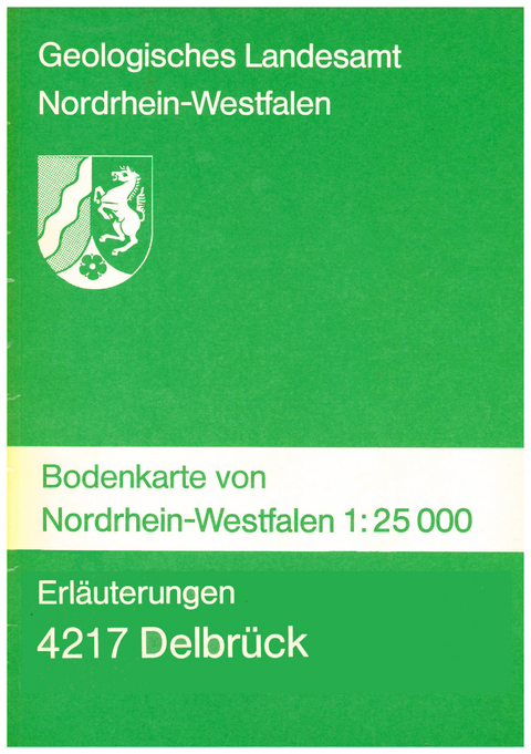 Bodenkarten von Nordrhein-Westfalen 1:25000 / Delbr&uuml;ck - Hans Mertens