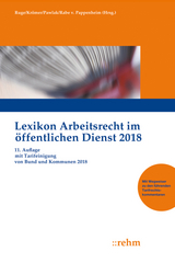 Lexikon Arbeitsrecht im öffentlichen Dienst 2018 - Krömer, Martin; Pawlak, Klaus; Rabe von Pappenheim, Henning; Ruge, Jan
