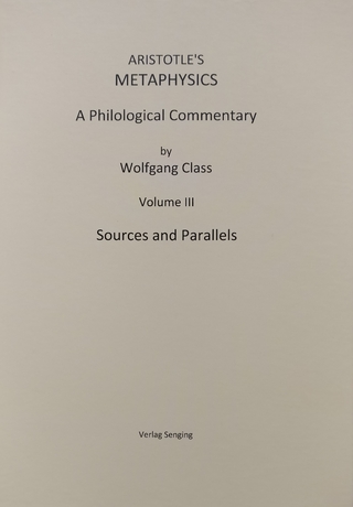 Aristotle's Metaphysics A Philological Commentary