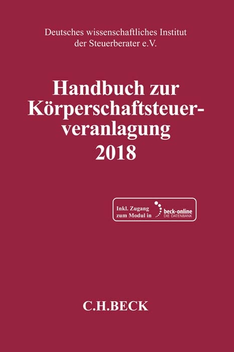 Handbuch zur K&ouml;rperschaftsteuerveranlagung 2018 - 
