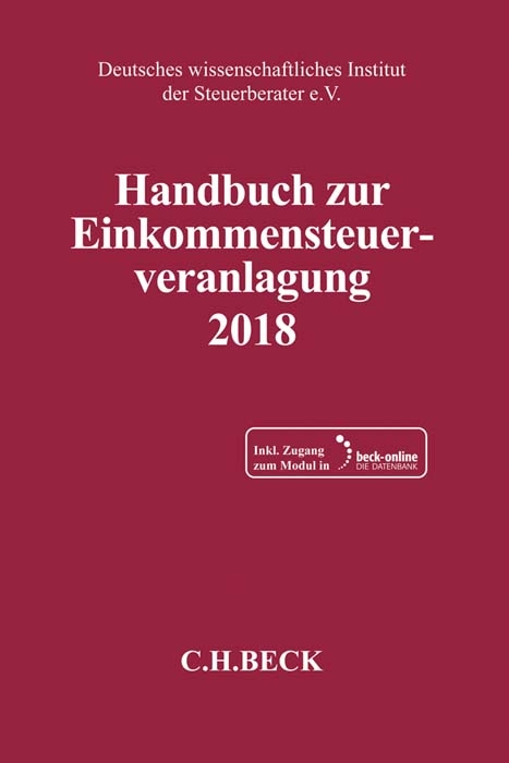 Handbuch zur Einkommensteuerveranlagung 2018 - 