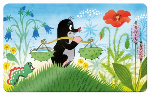 Tr&ouml;tsch Der kleine Maulwurf Fr&uuml;hst&uuml;cksbrettchen Wassertr&auml;ger