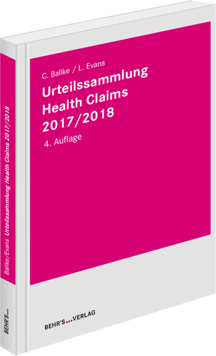 Urteilssammlung Health-Claims 2017/2018