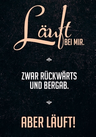 Notizbuch A5 - Läuft bei mir, zwar rückwärts und bergab aber Läuft!