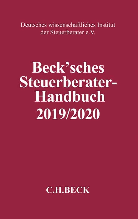 Beck'sches Steuerberater-Handbuch 2019/2020 - 
