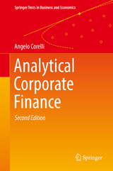 Analytical Corporate Finance - Corelli, Angelo