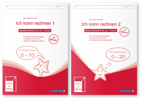 Ich kann rechnen 1 und 2 - Ausgabe in A4 - Sch&uuml;lerarbeitshefte f&uuml;r die 1. Klasse - Katrin Langhans