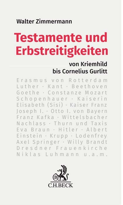 Testamente und Erbstreitigkeiten - Walter Zimmermann