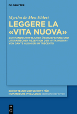 Leggere la &laquo;Vita Nuova&raquo; - Myrtha de Meo-Ehlert