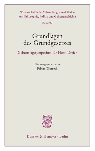 Grundlagen des Grundgesetzes.