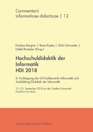 Hochschuldidaktik der Informatik HDI 2018