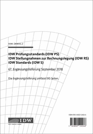 IDW Prüfungsstandards (IDW PS) IDW Stellungnahmen zur Rechnungslegung (IDW RS) IDW Standards (IDW S)