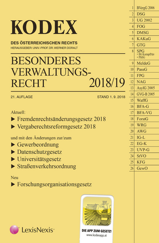 KODEX Besonderes Verwaltungsrecht 2018/19